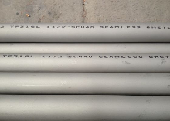 แท่นขุดเจาะแท่นขุดเจาะ TP316L / AISI316L SS ท่อและท่อไม่มีตะเข็บ